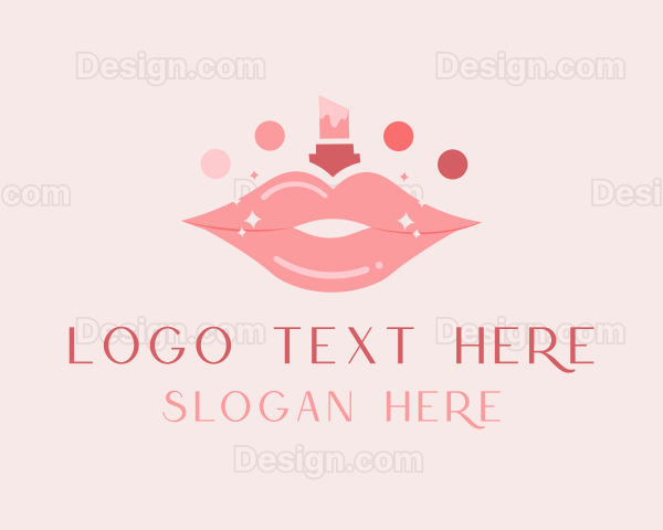 Lipstick Beauty Cosmetics Logo