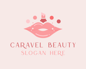 Lipstick Beauty Cosmetics logo design