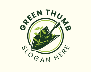 Sprout Gardening Trowel   logo design