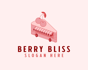 Cherry Cheesecake Dessert logo design