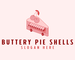 Cherry Cheesecake Dessert logo design