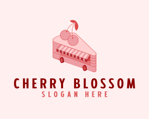 Cherry Cheesecake Dessert logo design