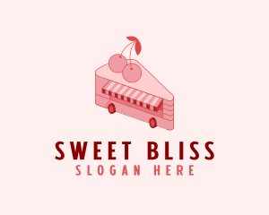 Cherry Cheesecake Dessert logo design