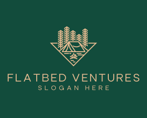 Outdoor Forest Camping logo design