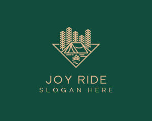 Outdoor Forest Camping logo design