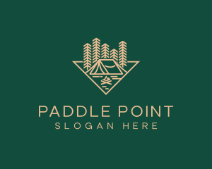 Outdoor Forest Camping logo design