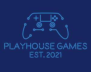 Digital Game Controller logo design