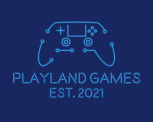 Digital Game Controller logo design