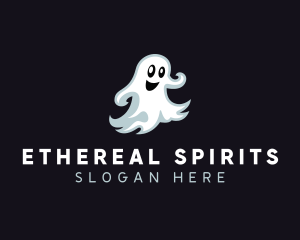 Halloween Scary Ghost logo design