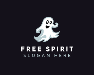 Halloween Scary Ghost logo design