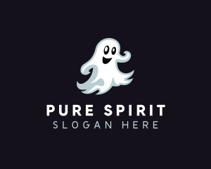 Halloween Scary Ghost logo design