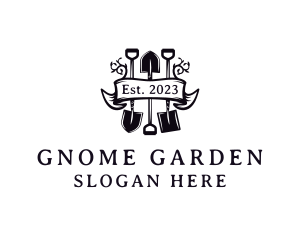 Shovel Plant Garden logo design