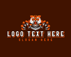 Tiger - Fierce Tiger Claw logo design