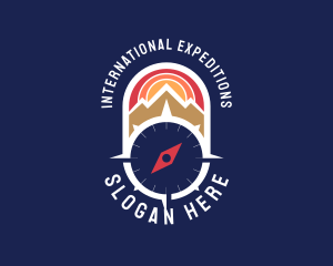 Travel Compass Expedition logo design