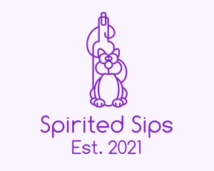 Purple Cat Wine logo design