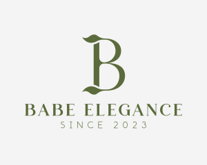 Botanical Boutique Letter B logo design