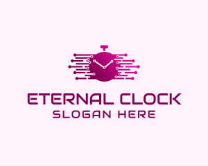 Tech Alarm Clock  logo design