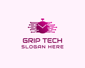 Tech Alarm Clock  logo design