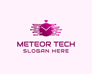 Tech Alarm Clock  logo design