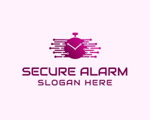 Tech Alarm Clock  logo design