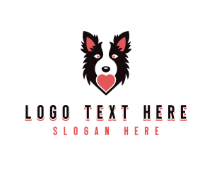 Border Collie Dog Veterinary logo