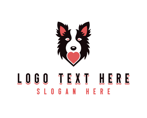 Border Collie logo example 3