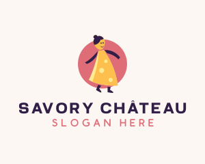 Woman Cheese Diner logo design