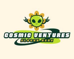 Flower Alien Martian logo
