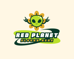Flower Alien Martian logo
