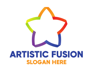 Colorful Cute Star logo