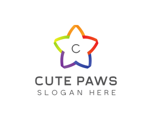 Colorful Cute Star logo design