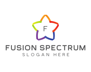Colorful Cute Star logo