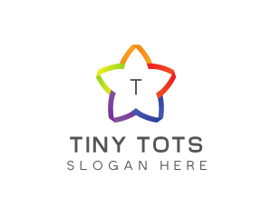 Colorful Cute Star logo design