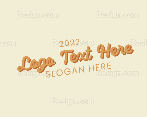 Retro Cursive Brand Logo