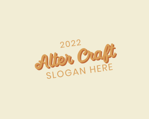 Retro Cursive Brand logo design