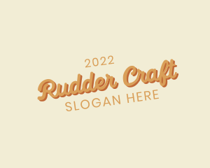 Retro Cursive Brand logo design