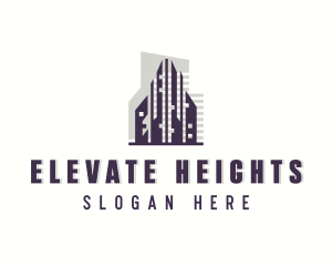 Skyscraper Building Property logo design