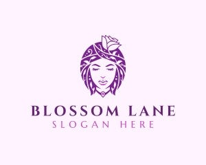 Floral Woman Fashion logo