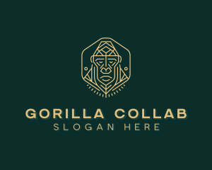 Gorilla Ape Crest logo design