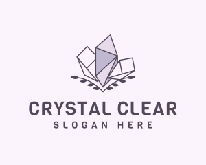 Crystal Jewelry Wreath logo design