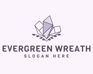 Crystal Jewelry Wreath logo design