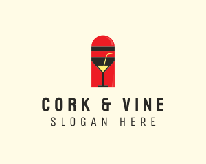 Cocktail Shaker Bar logo design