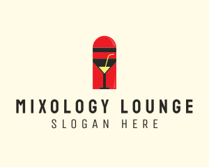 Cocktail Shaker Bar logo design