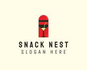 Cocktail Shaker Bar logo design