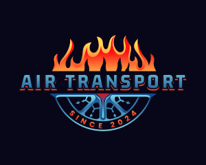 Fire Ice Air Ventilation logo design