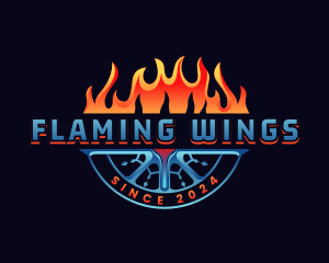 Fire Ice Air Ventilation logo design