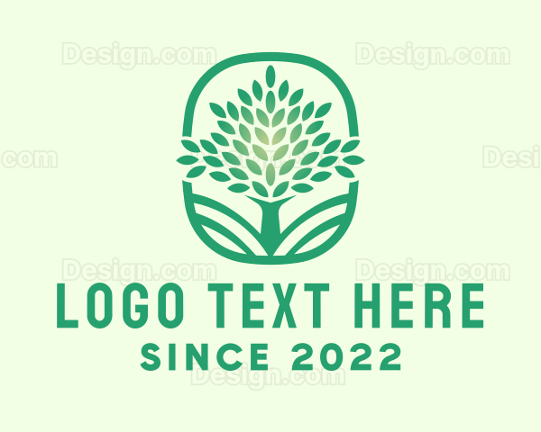 Landscaping Tree Plant Logo