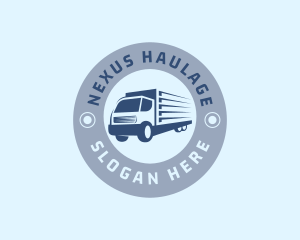 Logistics Truck Delivery logo design