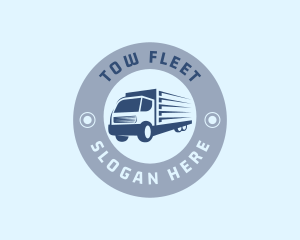 Logistics Truck Delivery logo design