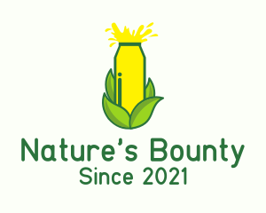 Natural Lemon Juice logo design